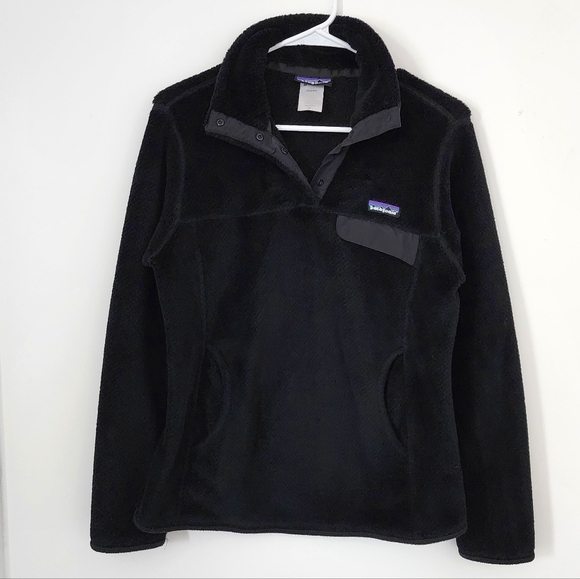 Patagonia Sweaters - Patagonia Snap-T Black Fleece Jacket Pullover Women's Medium Outdoors Hiking